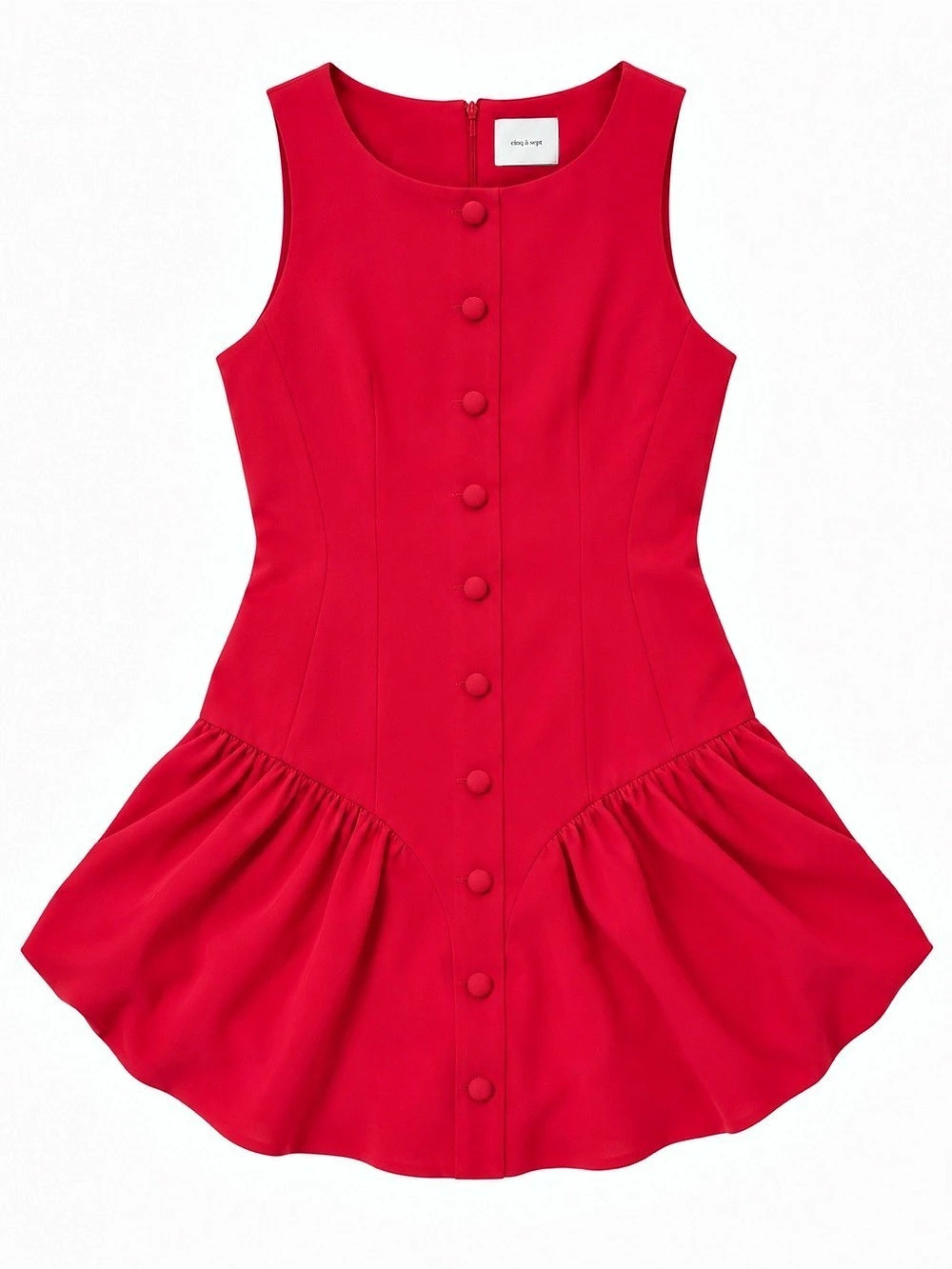 cinq a sept Red Mini Dress Size 6 Like New
